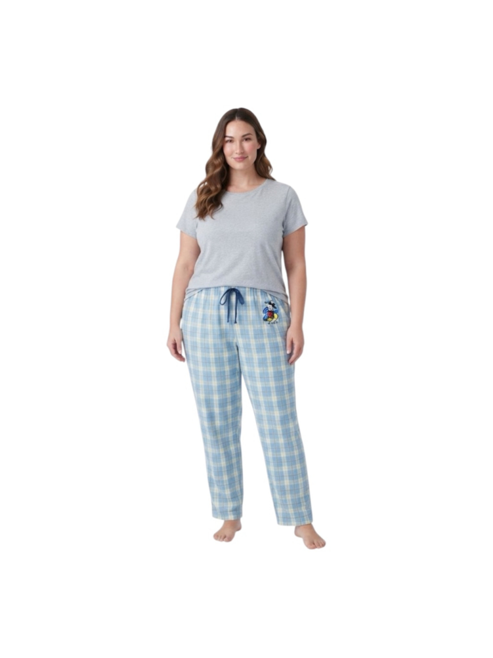 Disney Store Mickey Mouse Plaid Pajama Lounge Pants Unisex Adult XL